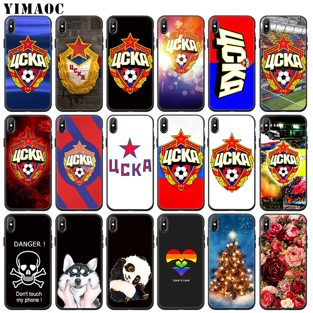 YIMAOC PFC CSKA Moscow Soft Silicone Phone Case for iPhone 11 Pro XS Max XR X 6 6S 7 8 Plus 5 5S SE 10 TPU Black flower Cover
YIMAOC PFC CSKA Moscow Soft Silicone Phone Case for iPhone 11 Pro XS Max XR X 6 6S 7 8 Plus 5 5S SE 10 TPU Black flower Cover
