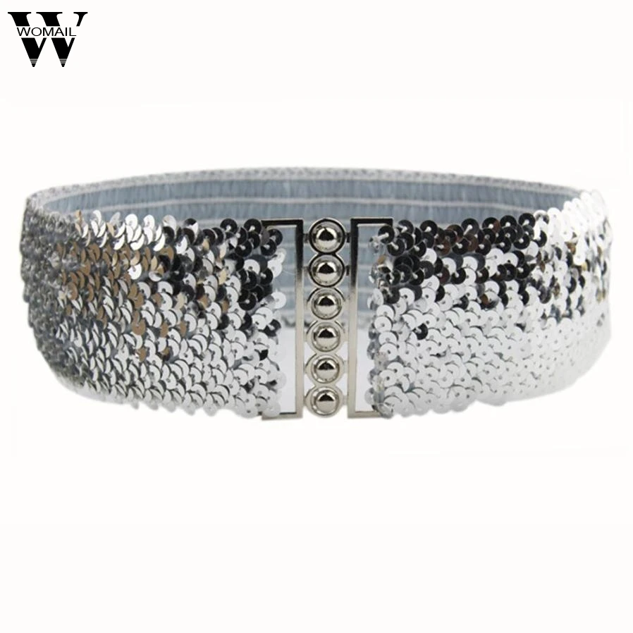 Fashion Vintage Manual Sequins Elastic Belts for Women Dress Accessories ceinture femme Amazing JL 25 
Fashion Vintage Manual Sequins Elastic Belts for Women Dress Accessories ceinture femme Amazing JL 25