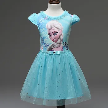 Girl Dress Summer Brand Toddler Girls Clothes Lace Sequins Princess Anna Elsa Dress Snow Queen Halloween Party Role-play Costume
Girl Dress Summer Brand Toddler Girls Clothes Lace Sequins Princess Anna Elsa Dress Snow Queen Halloween Party Role-play Costume