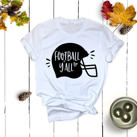 Summer Short Sleeve Hipster Tee Football Y'all T-Shirt Unisex Football Mom Gama Day Tops Happy Y'all Heart Graphic Tops Camiseta
Summer Short Sleeve Hipster Tee Football Y'all T-Shirt Unisex Football Mom Gama Day Tops Happy Y'all Heart Graphic Tops Camiseta