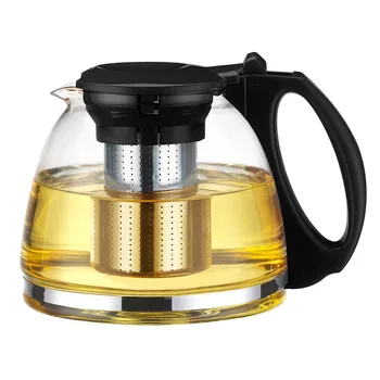 2 sizes 1300ml Teapot With Filter Stainless Steel Infuser Heat Resistant Glass Tea Pots Kettle Drinkware Chinese puer tea
2 sizes 1300ml Teapot With Filter Stainless Steel Infuser Heat Resistant Glass Tea Pots Kettle Drinkware Chinese puer tea