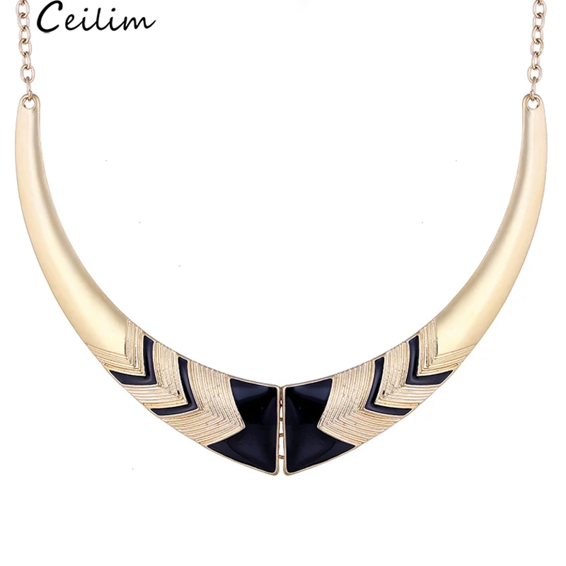 2019 Black Statement Necklace Women Gold Color Chain Long Chunky Necklace Bohemian Jewelry Coller Female
2019 Black Statement Necklace Women Gold Color Chain Long Chunky Necklace Bohemian Jewelry Coller Female