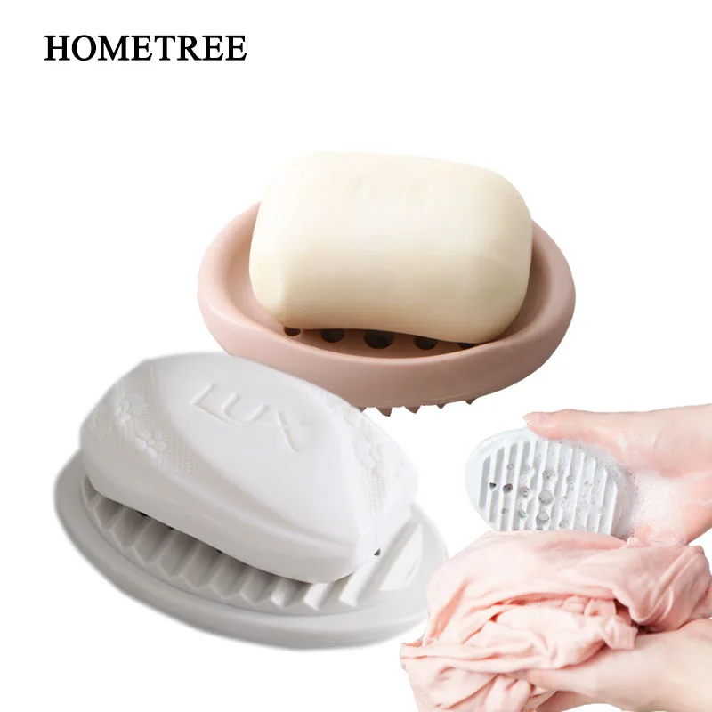 HOMETREE 1Pcs Silicone Soap Boxs Home Kitchen Sponge Rack Bathroom Soap Holder Brush Drain Soap Dish Bathroom Accessories H48
HOMETREE 1Pcs Silicone Soap Boxs Home Kitchen Sponge Rack Bathroom Soap Holder Brush Drain Soap Dish Bathroom Accessories H48