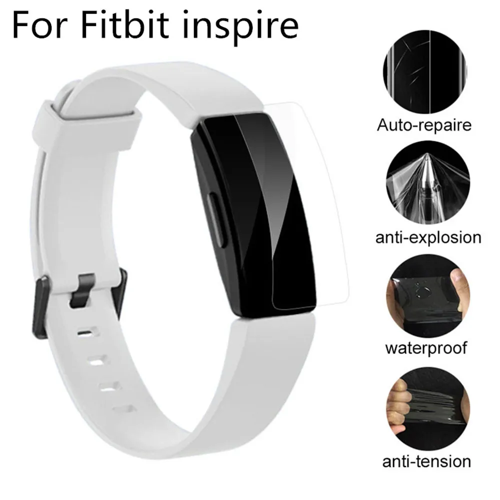 

HD TPU Screen Protective Film for Fitbit Inspire/ Inspire HR Bracelet Ultra Thin HD Full Screen Protector Cover M26