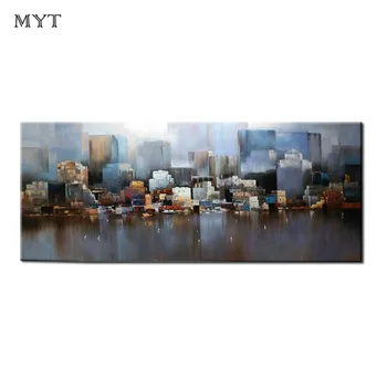 The latest Frameless handmade abstract city building landscape Oil Painting On Canvas wall art for living room Home decor
The latest Frameless handmade abstract city building landscape Oil Painting On Canvas wall art for living room Home decor