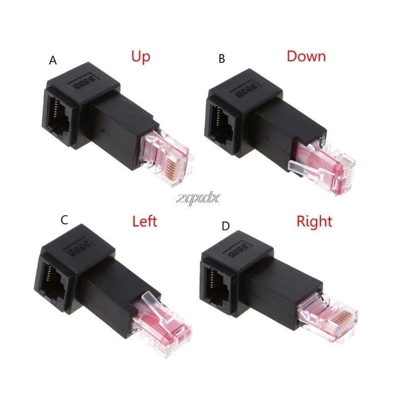 Multi-angle RJ45 Cat 5e Male to Female Lan Ethernet Network Extension Adapter Up/Down/Right/Left Angled
Multi-angle RJ45 Cat 5e Male to Female Lan Ethernet Network Extension Adapter Up/Down/Right/Left Angled