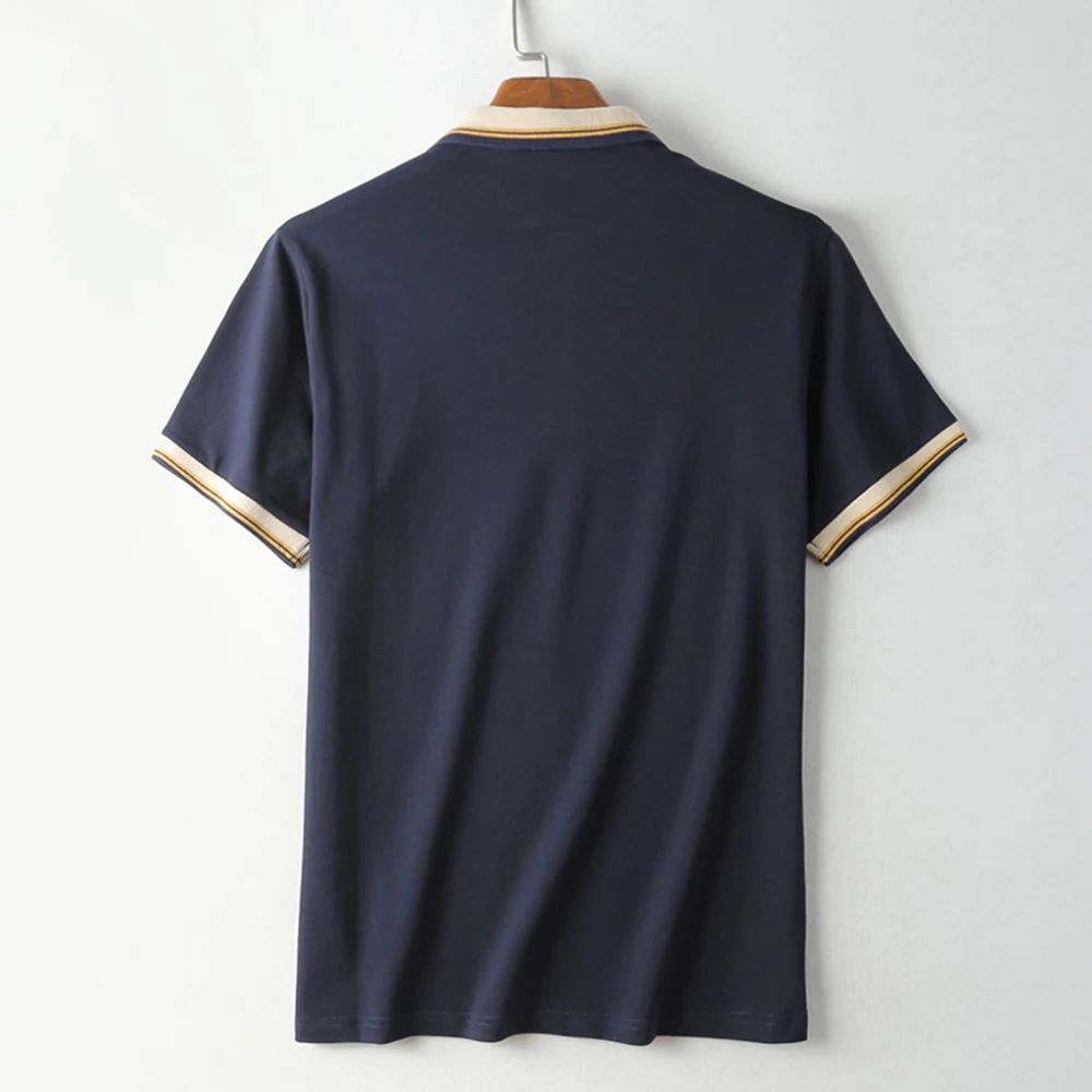 Hot Sale Fashion Solid V-Neck Men's T Shirt 2018 Summer Short Sleeve Casual T-Shirt Men Cotton Slim Fit Mens Top Tees Shirt (3)