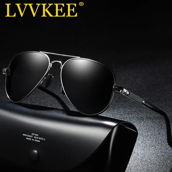 

LVVKEE 2019 New Polarized Sunglasses Men Brand Designer Pilot Male Sun Glasses For Driving Vintage Eyewear Shades UV400 Oculos