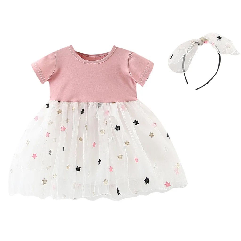 Summer New Fashion Toddler Baby Kids Girls Stars Tulle Patchwork Princess Dresses Hairband Outfits Wholesale Free Ship Z4
Summer New Fashion Toddler Baby Kids Girls Stars Tulle Patchwork Princess Dresses Hairband Outfits Wholesale Free Ship Z4