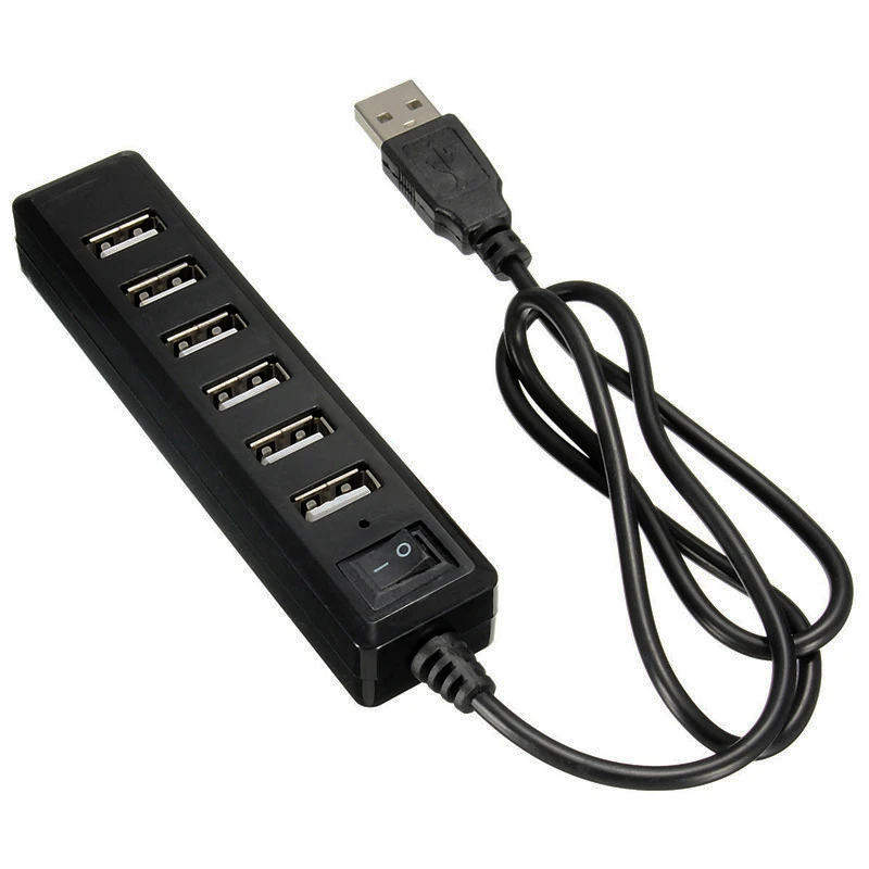 7 Ports USB HUB usb 2.0 hub Portable Multi usb Splitter Cable With On/Off Switch Power Adapter For MacBook PC Notebook Laptop
7 Ports USB HUB usb 2.0 hub Portable Multi usb Splitter Cable With On/Off Switch Power Adapter For MacBook PC Notebook Laptop
