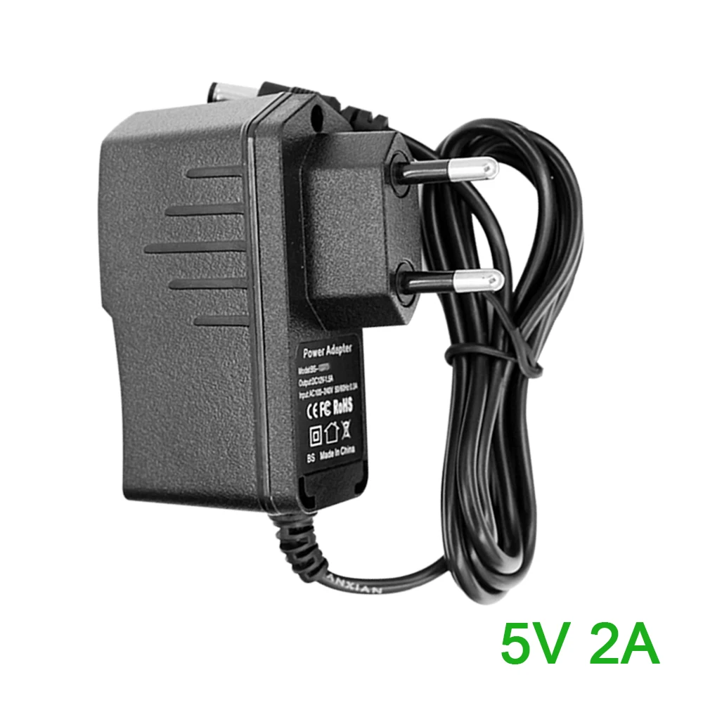 

Power Adapter Supply DC 5V 2A/2000mA Output AC100 to 240V Input Wall Plug 5.5mm AC/DC Charger Power Supply Switching Adapter