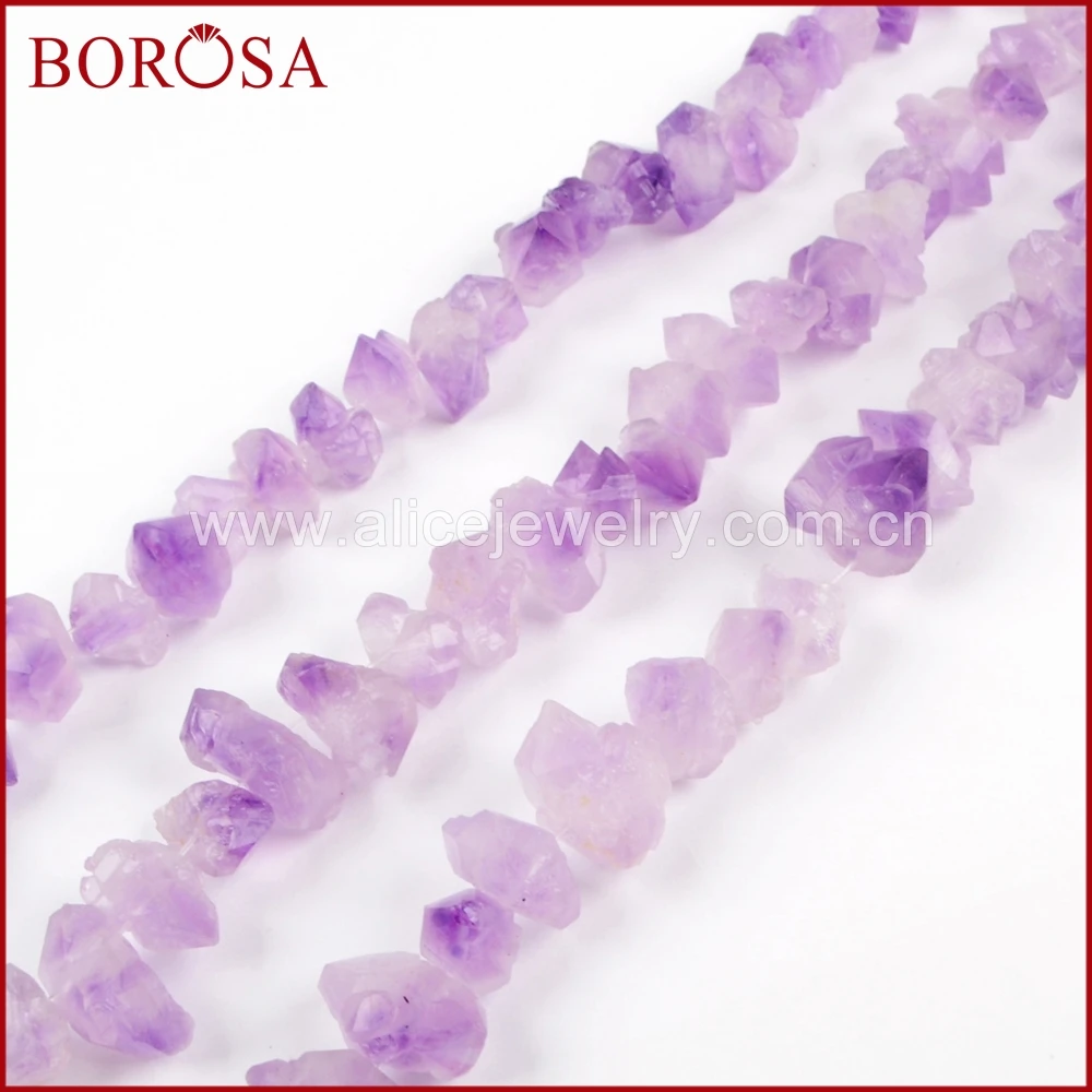 BOROSA 2018 5Strands 16inch Raw Short Natural Amethysts Chip Point Loose Beads Natural Purple Crystal Bead Jewelry Finding LS023
BOROSA 2018 5Strands 16inch Raw Short Natural Amethysts Chip Point Loose Beads Natural Purple Crystal Bead Jewelry Finding LS023