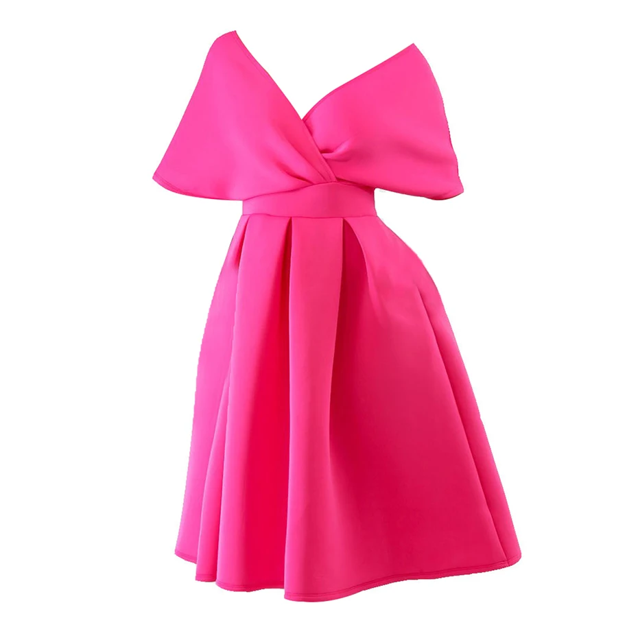 Women V-Neck Swing Dress Sexy Backless Cloak Sleeve Twist Plain Summer Fashion Pleated Party Tunic Elegant Midi Dress blue white
Women V-Neck Swing Dress Sexy Backless Cloak Sleeve Twist Plain Summer Fashion Pleated Party Tunic Elegant Midi Dress blue white