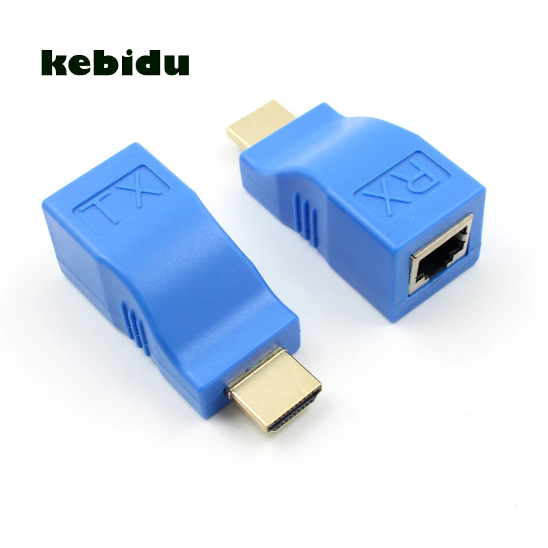 kebidu Single RJ45 CAT5E/6 UTP 30M HDMI Extender Repeater 4K*2K and 1080P Resolution Transmitter TX/RX HDMI For HDTV HDPC TV Box
kebidu Single RJ45 CAT5E/6 UTP 30M HDMI Extender Repeater 4K*2K and 1080P Resolution Transmitter TX/RX HDMI For HDTV HDPC TV Box