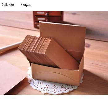 100pcs mini kraft paper card words memo message cards for business office school stationery
100pcs mini kraft paper card words memo message cards for business office school stationery