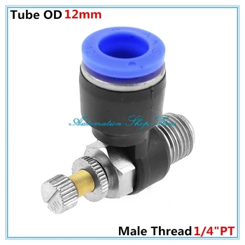 5Pcs Tube 12mm x 1/4"BSPT 12mm Male Threaded Elbow Pneumatic Speed Controller Airflow Control Connect Fitting SLA12-02
5Pcs Tube 12mm x 1/4"BSPT 12mm Male Threaded Elbow Pneumatic Speed Controller Airflow Control Connect Fitting SLA12-02