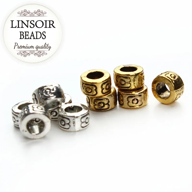 30pcs/lot 7mm Metal Alloy Tibetan Spacer Beads Antique Gold Silver Color Large Big Hole European Beads For DIY Jewelry Findings
30pcs/lot 7mm Metal Alloy Tibetan Spacer Beads Antique Gold Silver Color Large Big Hole European Beads For DIY Jewelry Findings