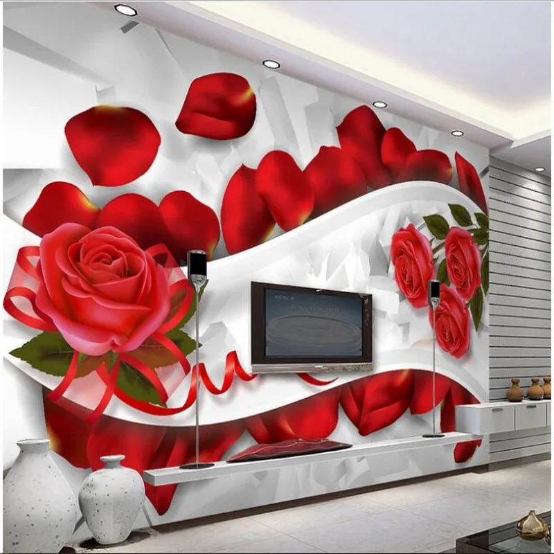 Wellyu пользовательские большие Френки Романтические лепестки роз 3D для гостиной ТВ обои для стен 
Wellyu пользовательские большие Френки Романтические лепестки роз 3D для гостиной ТВ обои для стен
