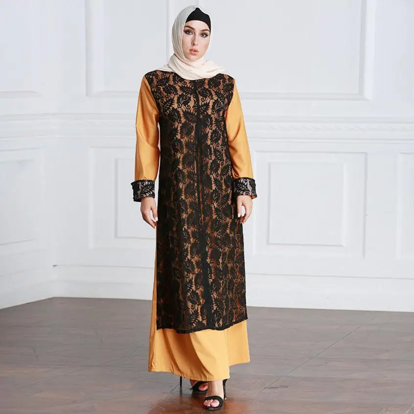 M-7XL fashion fake two pieces muslim robes muslim dress prayer abaya female dubai fashion Islamic muslim lace abaya wj1320
M-7XL fashion fake two pieces muslim robes muslim dress prayer abaya female dubai fashion Islamic muslim lace abaya wj1320