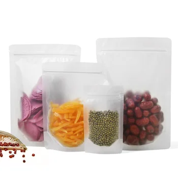 100pcs Frosted transparent food packaging bags Tea dried fruit plastic self supporting zipper bag
100pcs Frosted transparent food packaging bags Tea dried fruit plastic self supporting zipper bag