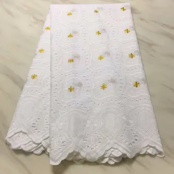 High Quality For Women And Men Cotton Dry Lace Fabric White+Gold Swiss Voile Lace In Switzerland 1611
High Quality For Women And Men Cotton Dry Lace Fabric White+Gold Swiss Voile Lace In Switzerland 1611