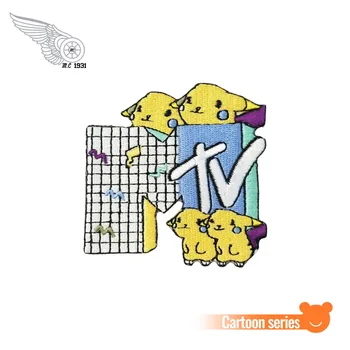 MTV Pika Cartoons Embroidery 100% Patches Iron on DIY Clothing Patch Free Shipping White twill fabric for child Vest Rider Biker
MTV Pika Cartoons Embroidery 100% Patches Iron on DIY Clothing Patch Free Shipping White twill fabric for child Vest Rider Biker