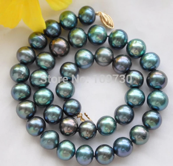 Jewelr 004094 12mm PEACOCK BLACK ROUND Freshwater cultured PEARL NECKLACE 17inch
Jewelr 004094 12mm PEACOCK BLACK ROUND Freshwater cultured PEARL NECKLACE 17inch