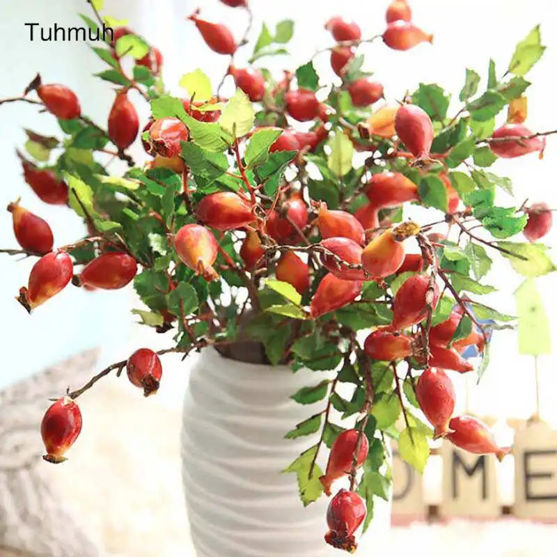 Foam Artificial Persimmon Berries Fruit DIY Flowers Branch For Wedding Home Decoration Garden Decorative Fake Flower Plants
Foam Artificial Persimmon Berries Fruit DIY Flowers Branch For Wedding Home Decoration Garden Decorative Fake Flower Plants