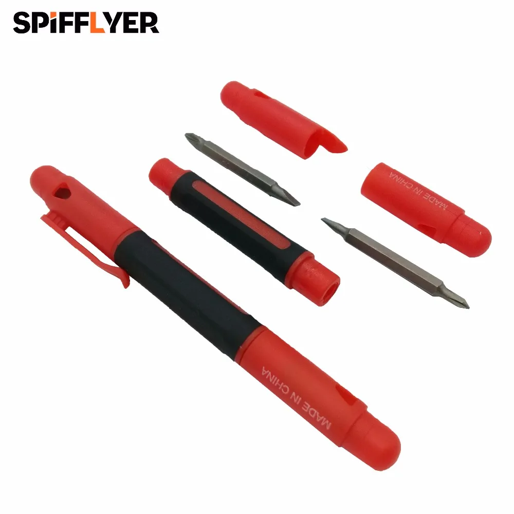 SPIFFLYER 4 in 1 Screwdriver Precision Pocket Screwdriver Pen Type Screwdriver Mini Screwdriver Gift Tool
SPIFFLYER 4 in 1 Screwdriver Precision Pocket Screwdriver Pen Type Screwdriver Mini Screwdriver Gift Tool