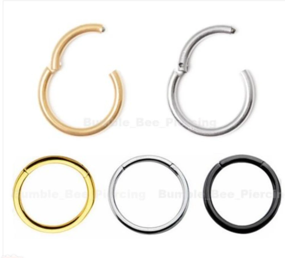 10pcs/lot Free Shipping Titanium Seamless Hinged Segment Ring Clicker Cartilage Nose/Lip Hoop Septum
10pcs/lot Free Shipping Titanium Seamless Hinged Segment Ring Clicker Cartilage Nose/Lip Hoop Septum