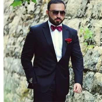 (Jacket+Pants+Bow) slim Mens Suits Tuxedo Notch Lapel smoking Groomsmen Men Suit For Wedding Black Blazer terno masculino 2017
(Jacket+Pants+Bow) slim Mens Suits Tuxedo Notch Lapel smoking Groomsmen Men Suit For Wedding Black Blazer terno masculino 2017