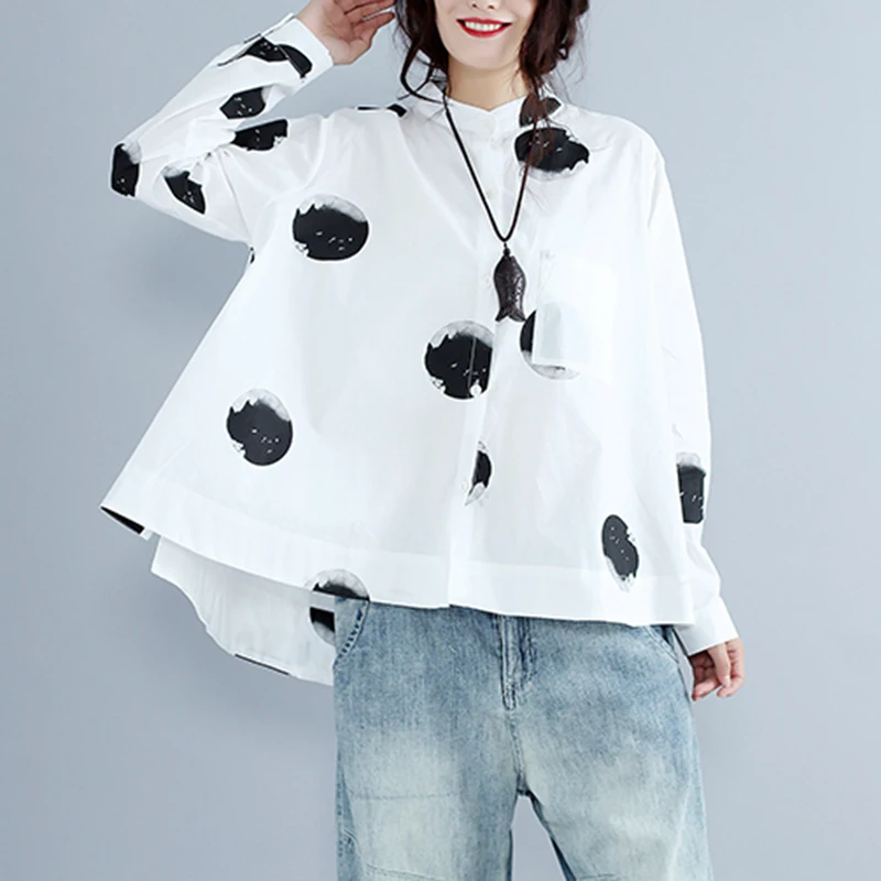 Pluz Size Long Sleeves Print Women Shirt 2017 Autumn New Fashion Loose Lady Shirt Korean Style Cotton Casual for Women Tops
Pluz Size Long Sleeves Print Women Shirt 2017 Autumn New Fashion Loose Lady Shirt Korean Style Cotton Casual for Women Tops