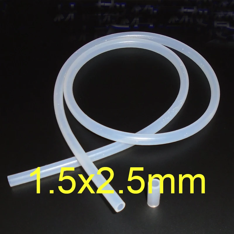 1.5mm ID 2.5mm OD 1.5X2.5 Transparent Silicone Rubber Tube Hose medical flexible tubing,2.5 mm capillary tube
1.5mm ID 2.5mm OD 1.5X2.5 Transparent Silicone Rubber Tube Hose medical flexible tubing,2.5 mm capillary tube