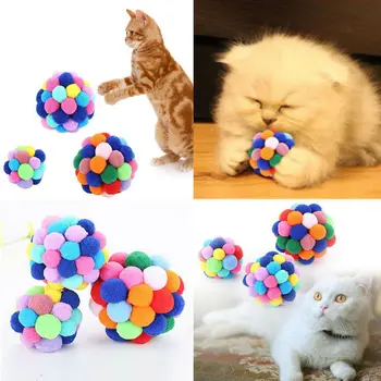 Pet Cat Toys Balls Kitten Soft Foam Rainbow Play Balls Funny Colorful Bells Activity Cute Toys
Pet Cat Toys Balls Kitten Soft Foam Rainbow Play Balls Funny Colorful Bells Activity Cute Toys