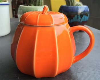 Halloween Pumpkin Ceramic Mug With Lid Coffee Mugs Creative Color Tea Milk Mug Bar&Home Drinkware
Halloween Pumpkin Ceramic Mug With Lid Coffee Mugs Creative Color Tea Milk Mug Bar&Home Drinkware