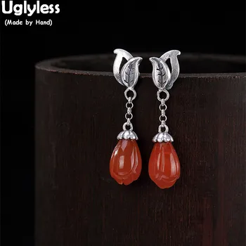 Uglyless Vintage Women Exotic Handmade Tulip Earrings Real 925 Silver Floral Fine Jewelry Magnolia Agate Earrings Thai Silver
Uglyless Vintage Women Exotic Handmade Tulip Earrings Real 925 Silver Floral Fine Jewelry Magnolia Agate Earrings Thai Silver