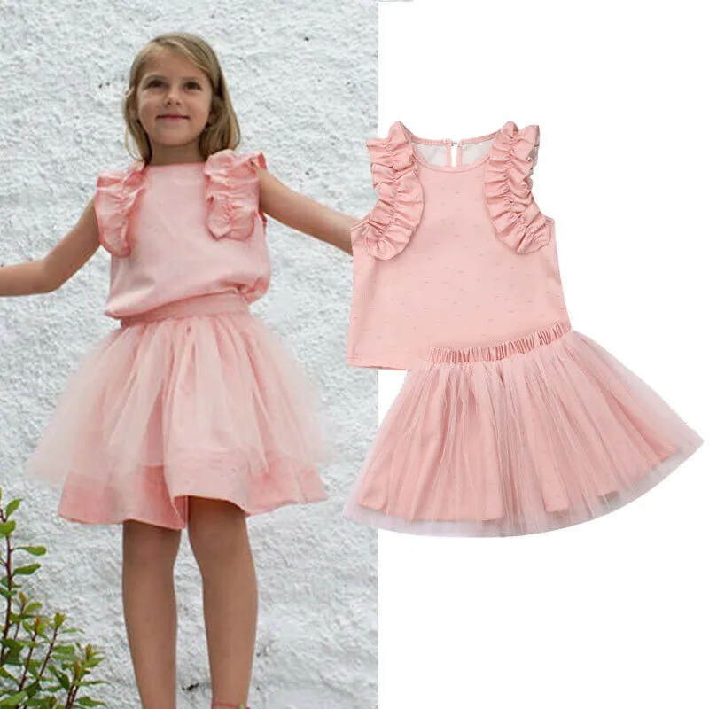Summer Toddler Clothes Set 2019 Newborn 2PCS Girls Pink Flower Tops T-shirt Tulle Skirt Dress Outfit Baby girl Clothes
Summer Toddler Clothes Set 2019 Newborn 2PCS Girls Pink Flower Tops T-shirt Tulle Skirt Dress Outfit Baby girl Clothes