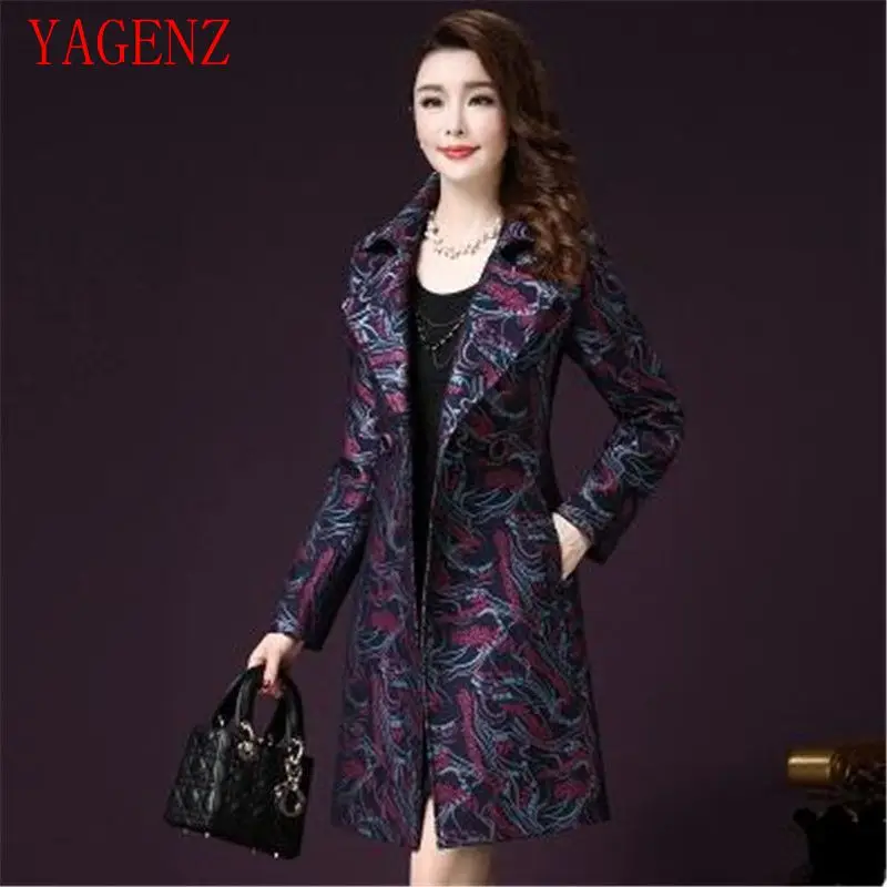 2017 Women trench coat Spring new retro elegant middle-aged clothes long slender high quality large size dress KG33 YAGENZ
2017 Women trench coat Spring new retro elegant middle-aged clothes long slender high quality large size dress KG33 YAGENZ
