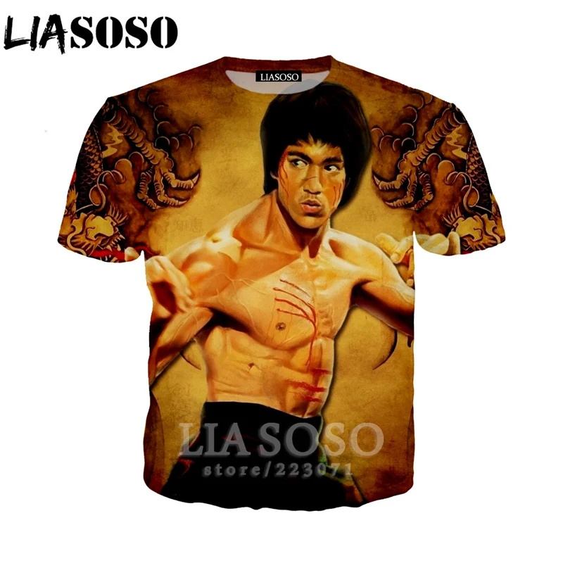 LIASOSO Summer New Men Women Fashion Sweatshirt 3D Print Celebrity Bruce Lee Short Sleeve T-Shirt Unisex Hip Hop Pullover A170
LIASOSO Summer New Men Women Fashion Sweatshirt 3D Print Celebrity Bruce Lee Short Sleeve T-Shirt Unisex Hip Hop Pullover A170
