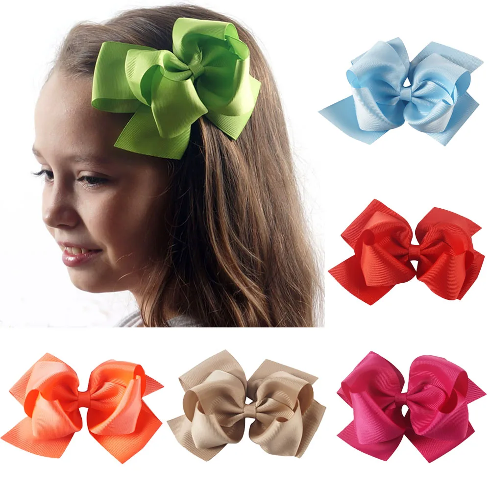 2 Pieces/lot 6" Large Hair Bows With Clips For Girls Kids Fashion Handmade Grosgrain Ribbon Bows Hairgrips Hair Accessories
2 Pieces/lot 6" Large Hair Bows With Clips For Girls Kids Fashion Handmade Grosgrain Ribbon Bows Hairgrips Hair Accessories