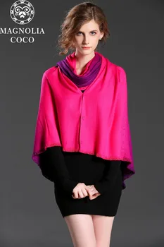 High Quality Cashmere Scarf Shawl Rose Red Color Gradient Multi Function Female Variety Thickening With Button Scarf Shawl Sub 
High Quality Cashmere Scarf Shawl Rose Red Color Gradient Multi Function Female Variety Thickening With Button Scarf Shawl Sub
