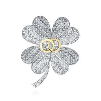 New Four-leaf Clover Brooches Pins Boutonniere For Women Dress Wedding Banquet Party Clothes Brooches Zircon Jewelry X00262
New Four-leaf Clover Brooches Pins Boutonniere For Women Dress Wedding Banquet Party Clothes Brooches Zircon Jewelry X00262