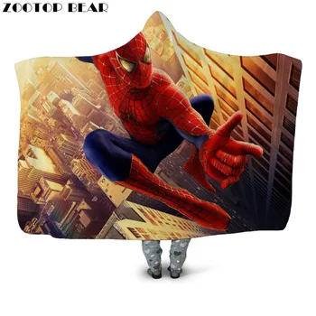 Cool Spider-Man Print Hooded Blanket City Soft Sherpa Fleece Bedspread Wearable Throw Blanket for Kids Adults Drop Shipping
Cool Spider-Man Print Hooded Blanket City Soft Sherpa Fleece Bedspread Wearable Throw Blanket for Kids Adults Drop Shipping