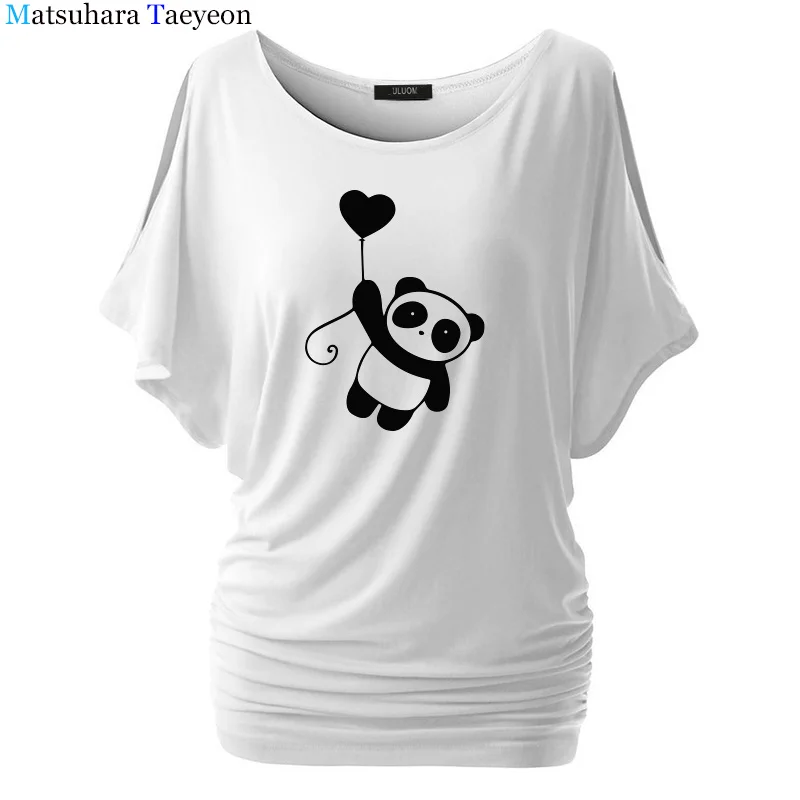 Panda Print Sudaderas Mujer Cartoon T Shirts Women 2018 Summer Fashion Casual batwing sleeve T-shirts For Ladies Girl Tops Tees
Panda Print Sudaderas Mujer Cartoon T Shirts Women 2018 Summer Fashion Casual batwing sleeve T-shirts For Ladies Girl Tops Tees