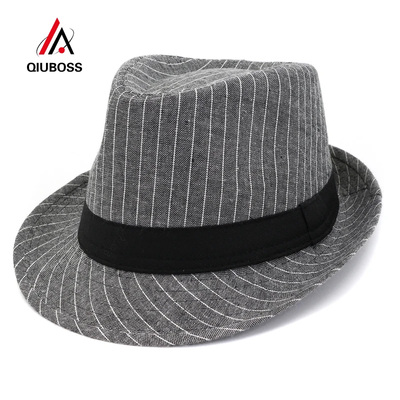 QIUBOSS Spring Summer Cotton Linen Women Men Short Brim Jazz Cap Hat Black Ribbon Decor British Fedora Hats Travel Sombrero
QIUBOSS Spring Summer Cotton Linen Women Men Short Brim Jazz Cap Hat Black Ribbon Decor British Fedora Hats Travel Sombrero