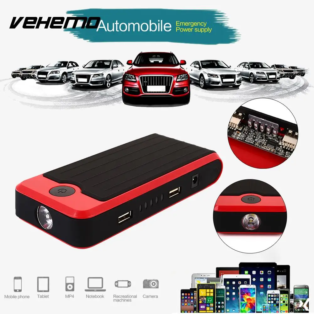 Vehemo Dual USB Power Kit Battery Charger Car Jump Starter Kit Premium Jump Starter Kit Emergency DIY Automobile
Vehemo Dual USB Power Kit Battery Charger Car Jump Starter Kit Premium Jump Starter Kit Emergency DIY Automobile