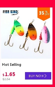 Fish King Mepps 1Pc 4 Color Size0-Size5 Fishing Hard Lure Bait Leurre –  Bargain Bait Box