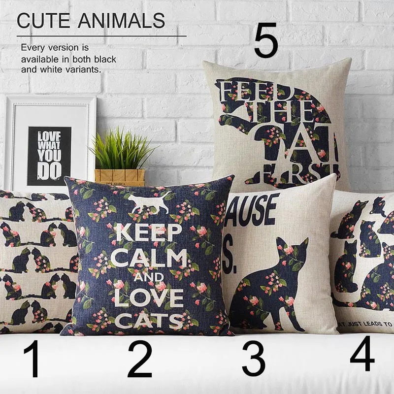 Cat Cushion Cover KEEP CALM AND LOVE CATS Pillow case For Home Car Hotel Decoration Pillow Case
Cat Cushion Cover KEEP CALM AND LOVE CATS Pillow case For Home Car Hotel Decoration Pillow Case