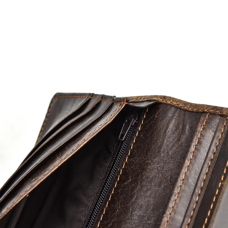 Men’s Vintage Genuine Leather Long Wallet