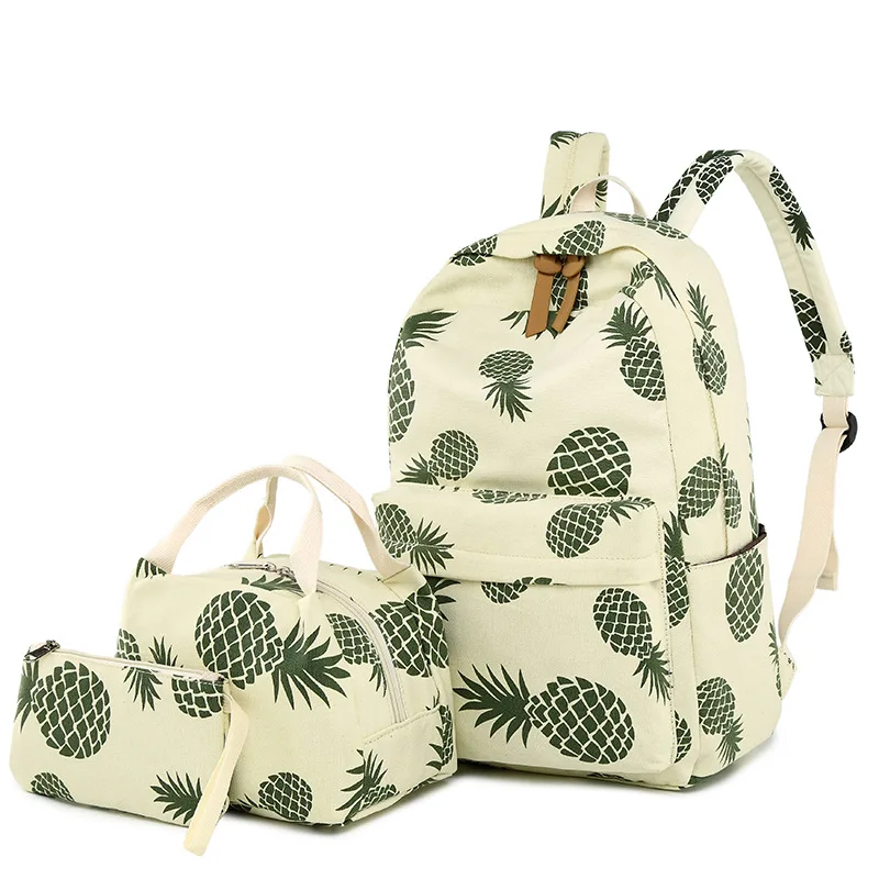 3 Pcs/Set Women Canvas Backpack Fruit Printing School Bags For Teenager Girls Student Book Bag female Travel Rucksack mochila
3 Pcs/Set Women Canvas Backpack Fruit Printing School Bags For Teenager Girls Student Book Bag female Travel Rucksack mochila